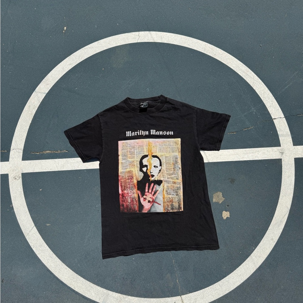 Marilyn Manson Black Graphic T-Shirt